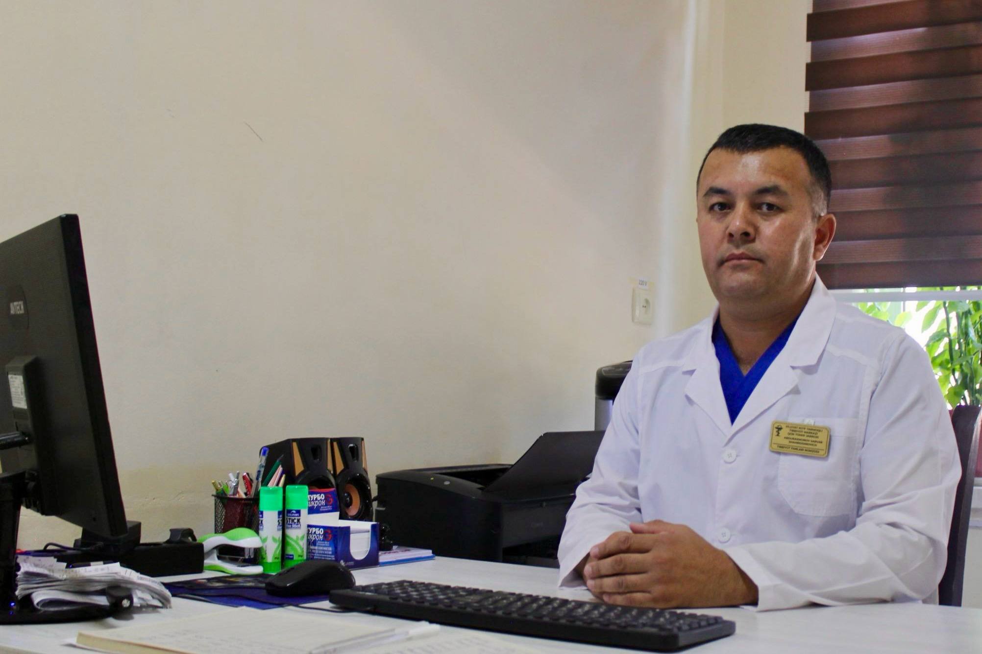 Qashqadaryo viloyati Ko‘p tarmoqli tibbiyot markazida malakali shifokor – Abdurahmonov Sarvar Shahriddinovich